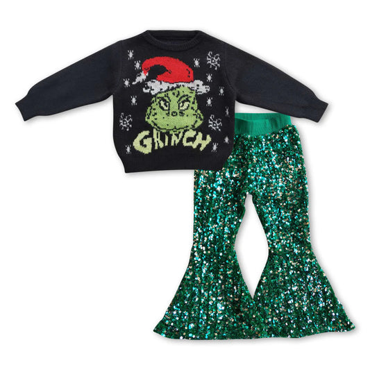 Sequin Grinch Set